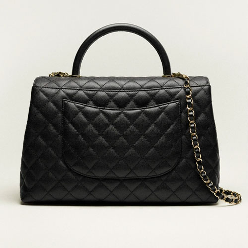MAXI FLAP BAG WITH TOP HANDLE-4