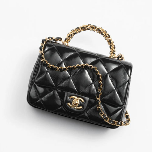 MINI FLAP BAG WITH TOP HANDLE-1