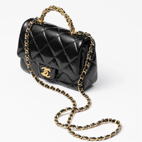 MINI FLAP BAG WITH TOP HANDLE-2