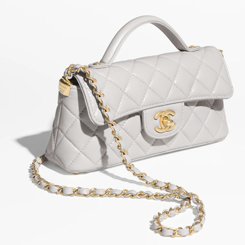 MINI FLAP BAG WITH TOP HANDLE-2