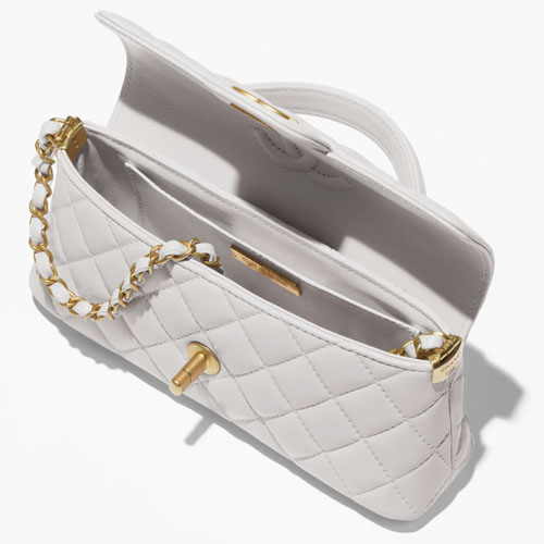 MINI FLAP BAG WITH TOP HANDLE-3