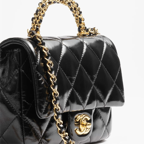 MINI FLAP BAG WITH TOP HANDLE-4