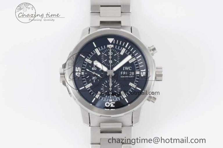 MIROTIME Aquatimer Chrono SS V6SF 1:1 Best Edition Black Dial on SS Bracelet A Minimalist 7033