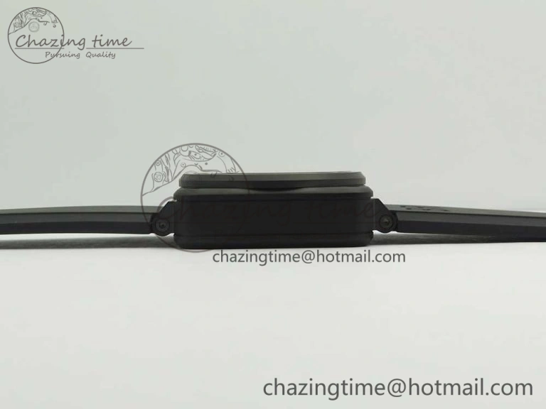 MIROTIME BR 03-94 Chrono PVD Brown Dial Black Markers on Black Rubber Strap A7750 (Free Nylon Strap) SoftTouch 4867