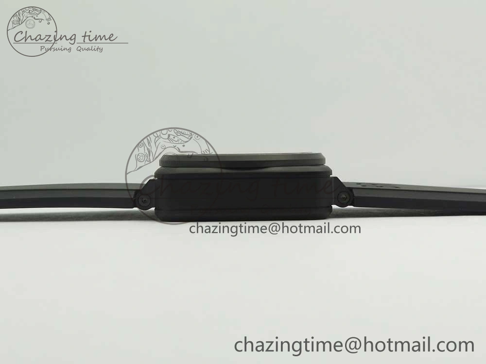 MIROTIME BR 03-94 Chrono PVD Brown Dial Black Markers on Black Rubber Strap A7750 (Free Nylon Strap) SoftTouch 4867