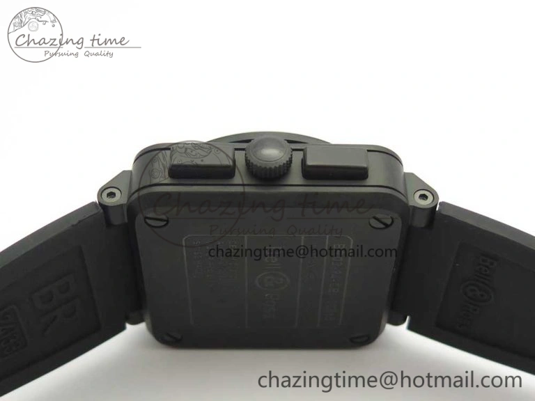 MIROTIME BR 03-94 Chrono PVD Brown Dial Black Markers on Black Rubber Strap A7750 (Free Nylon Strap) SoftTouch 4867