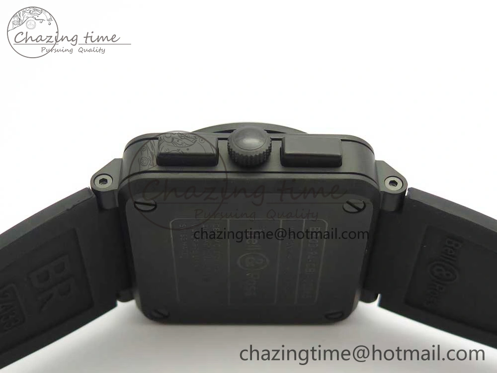 MIROTIME BR 03-94 Chrono PVD Brown Dial Black Markers on Black Rubber Strap A7750 (Free Nylon Strap) SoftTouch 4867