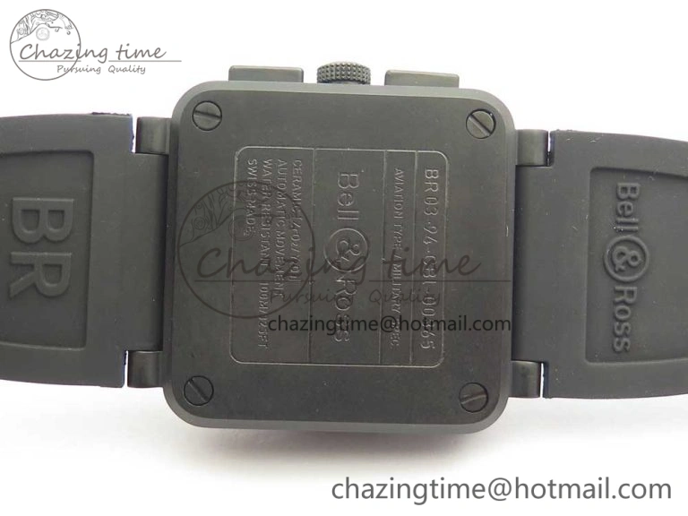 MIROTIME BR 03-94 Chrono PVD Brown Dial Black Markers on Black Rubber Strap A7750 (Free Nylon Strap) SoftTouch 4867