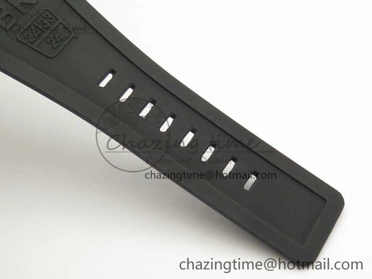 MIROTIME BR 03-94 Chrono PVD Brown Dial Black Markers on Black Rubber Strap A7750 (Free Nylon Strap) SoftTouch 4867