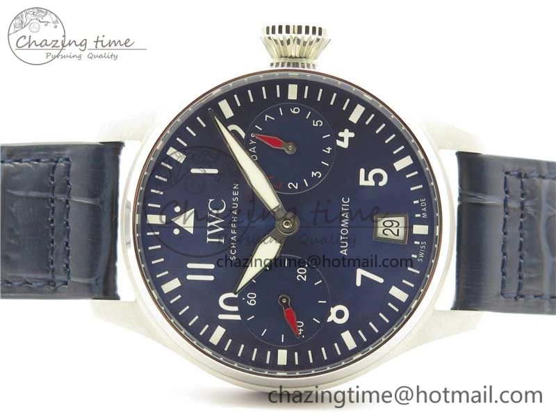 MIROTIME Supportive Big Pilot IW501008 “Boutique London” SS ZF Best Edition Blue Dial on Blue Leather Strap A 7106