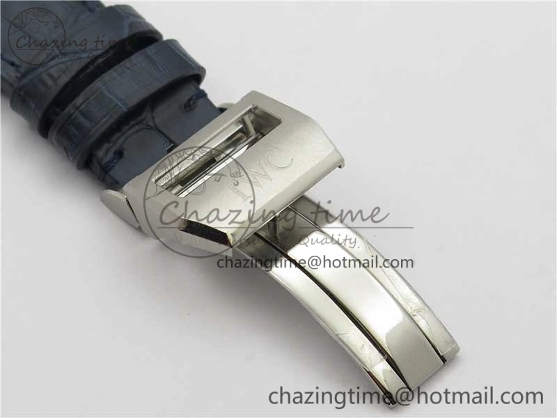 MIROTIME Supportive Big Pilot IW501008 “Boutique London” SS ZF Best Edition Blue Dial on Blue Leather Strap A 7106