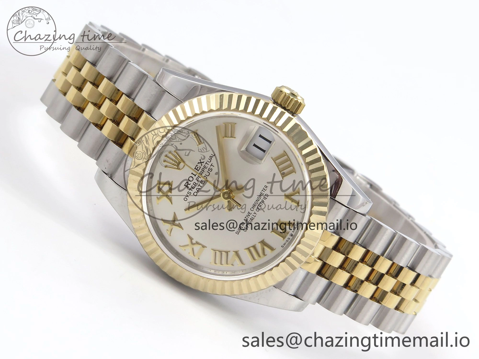 MIROTIME Upgraded DateJust 31 278273 SS YG GMF 1:1 Best Edition 904L Steel Silver Roman Dial on Jubilee Bracelet A 1155