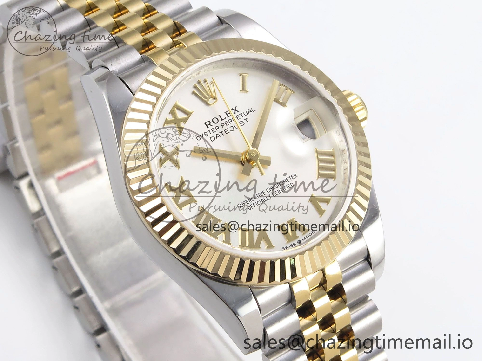 MIROTIME Upgraded DateJust 31 278273 SS YG GMF 1:1 Best Edition 904L Steel Silver Roman Dial on Jubilee Bracelet A 1155