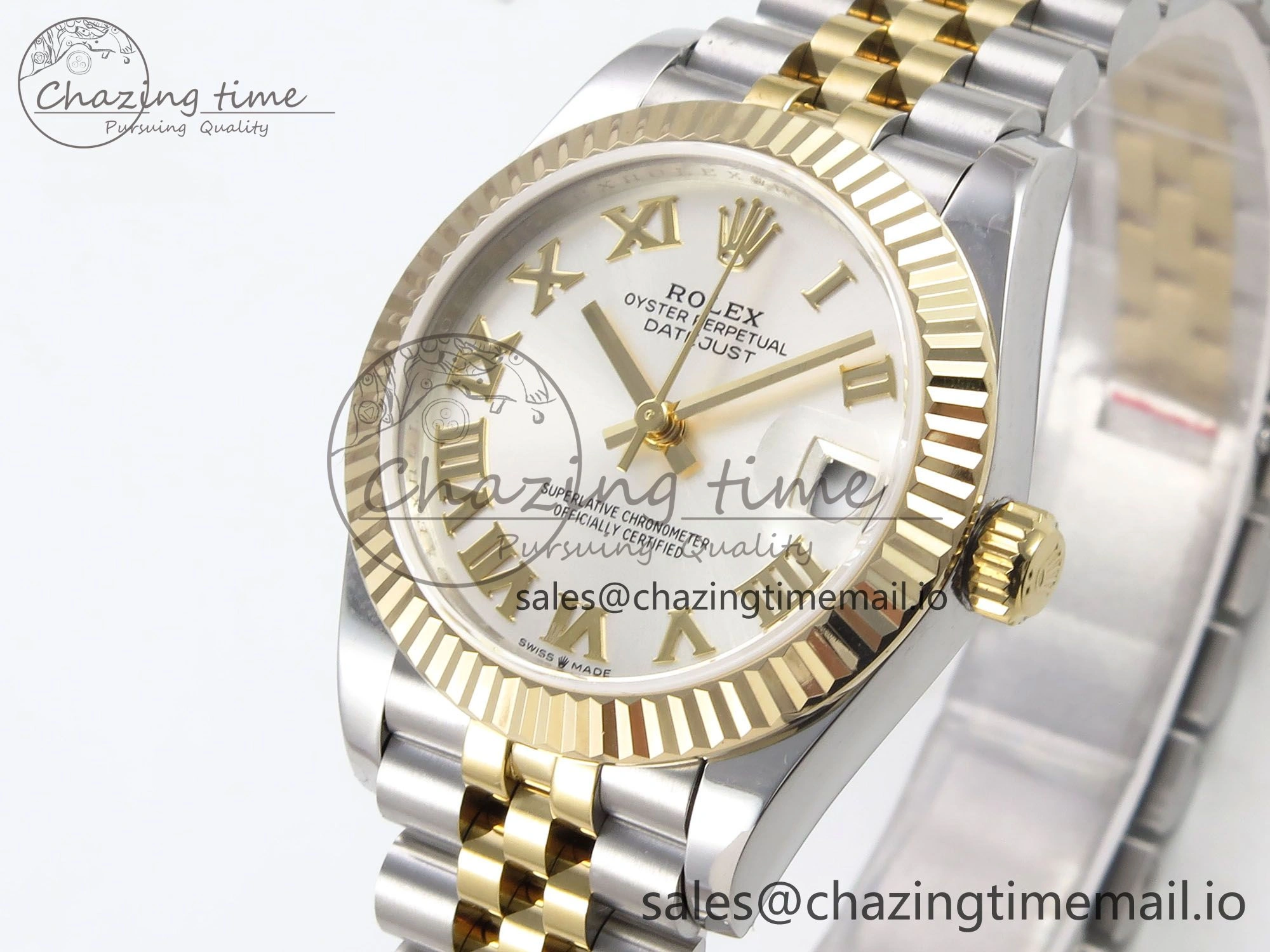 MIROTIME Upgraded DateJust 31 278273 SS YG GMF 1:1 Best Edition 904L Steel Silver Roman Dial on Jubilee Bracelet A 1155