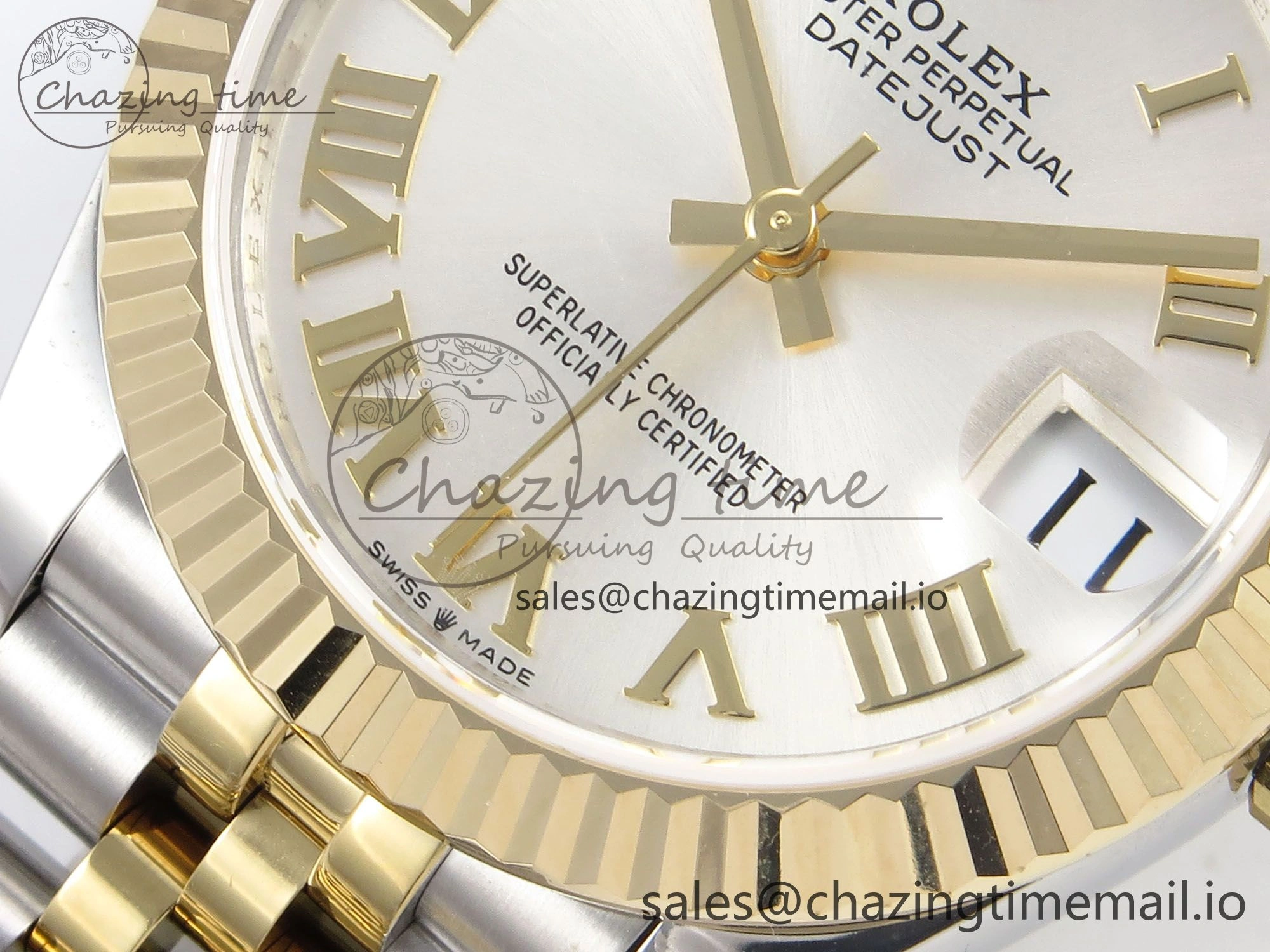 MIROTIME Upgraded DateJust 31 278273 SS YG GMF 1:1 Best Edition 904L Steel Silver Roman Dial on Jubilee Bracelet A 1155