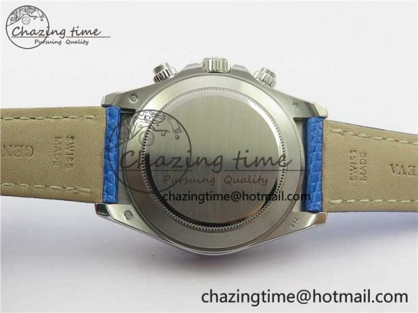 MIROTIME Unique Daytona 116519 OXF Best Edition Blue Dial on Blue Leather Strap A 10509