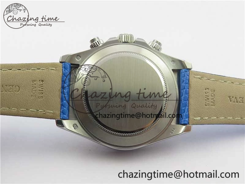MIROTIME Unique Daytona 116519 OXF Best Edition Blue Dial on Blue Leather Strap A 10509