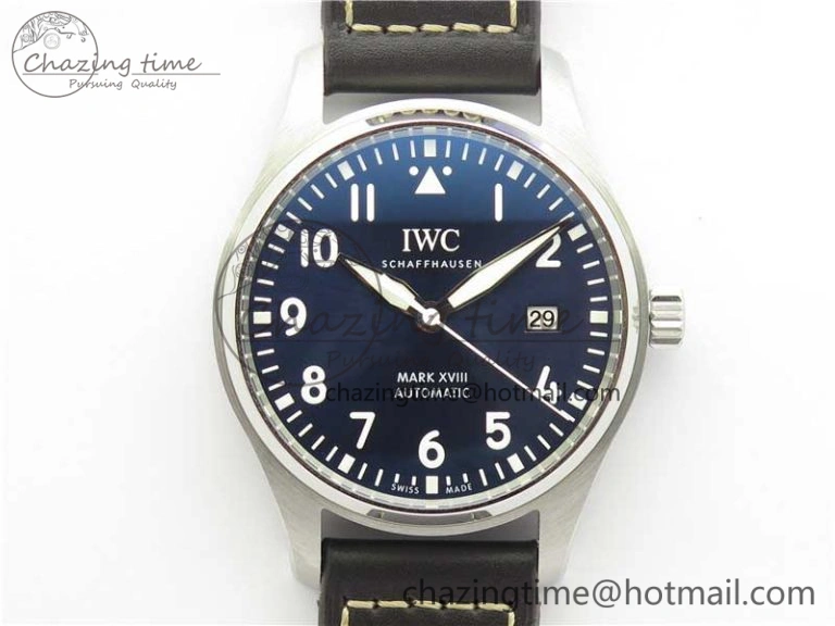 MIROTIME MARK XVIII Le Petit Prince IW327004 SS FKF 1:1 Best Edition Blue Dial On Brown Leather Strap Trendsetting 7117