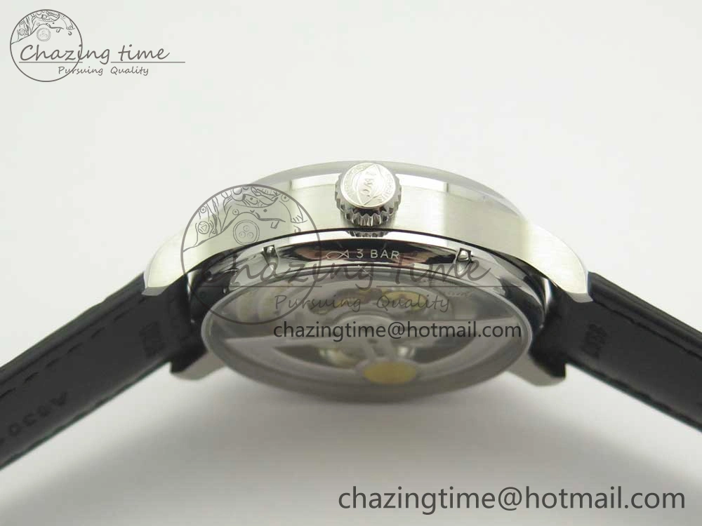 MIROTIME Seasonal Portuguese Tourbillon IW5463 SS ZF Best Edition Blue Dial on Black Leather Strap 7171