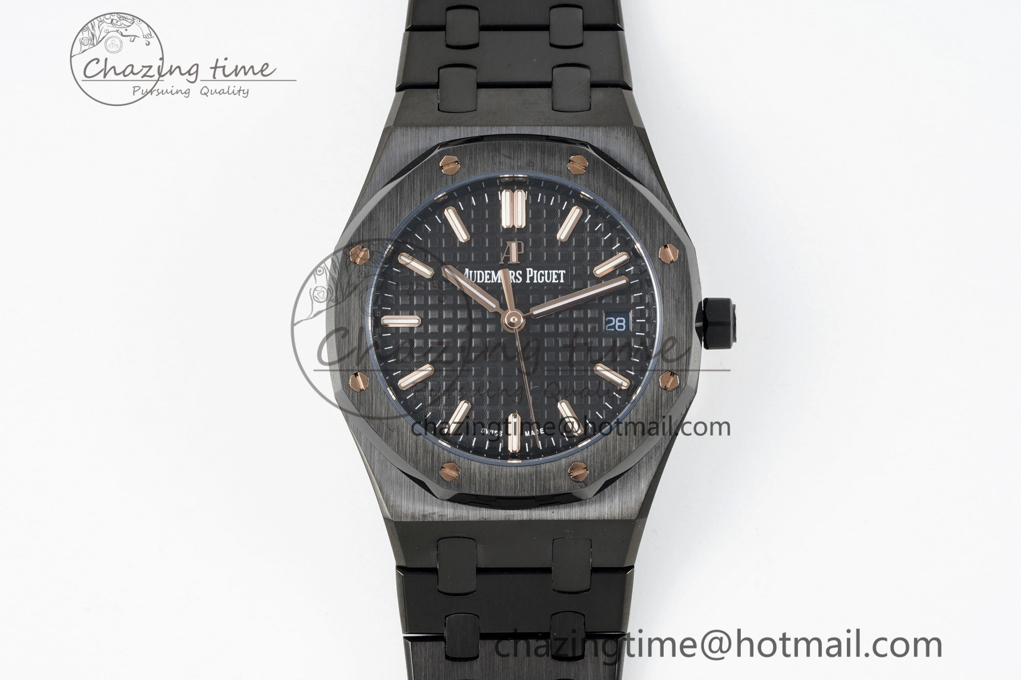 MIROTIME Royal Oak 34mm Black Ceramic BF Best Edition Black Dial on Black Ceramic Bracelet A Reliable 10222