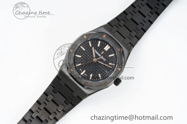 MIROTIME Royal Oak 34mm Black Ceramic BF Best Edition Black Dial on Black Ceramic Bracelet A Reliable 10222
