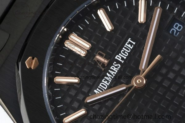 MIROTIME Royal Oak 34mm Black Ceramic BF Best Edition Black Dial on Black Ceramic Bracelet A Reliable 10222