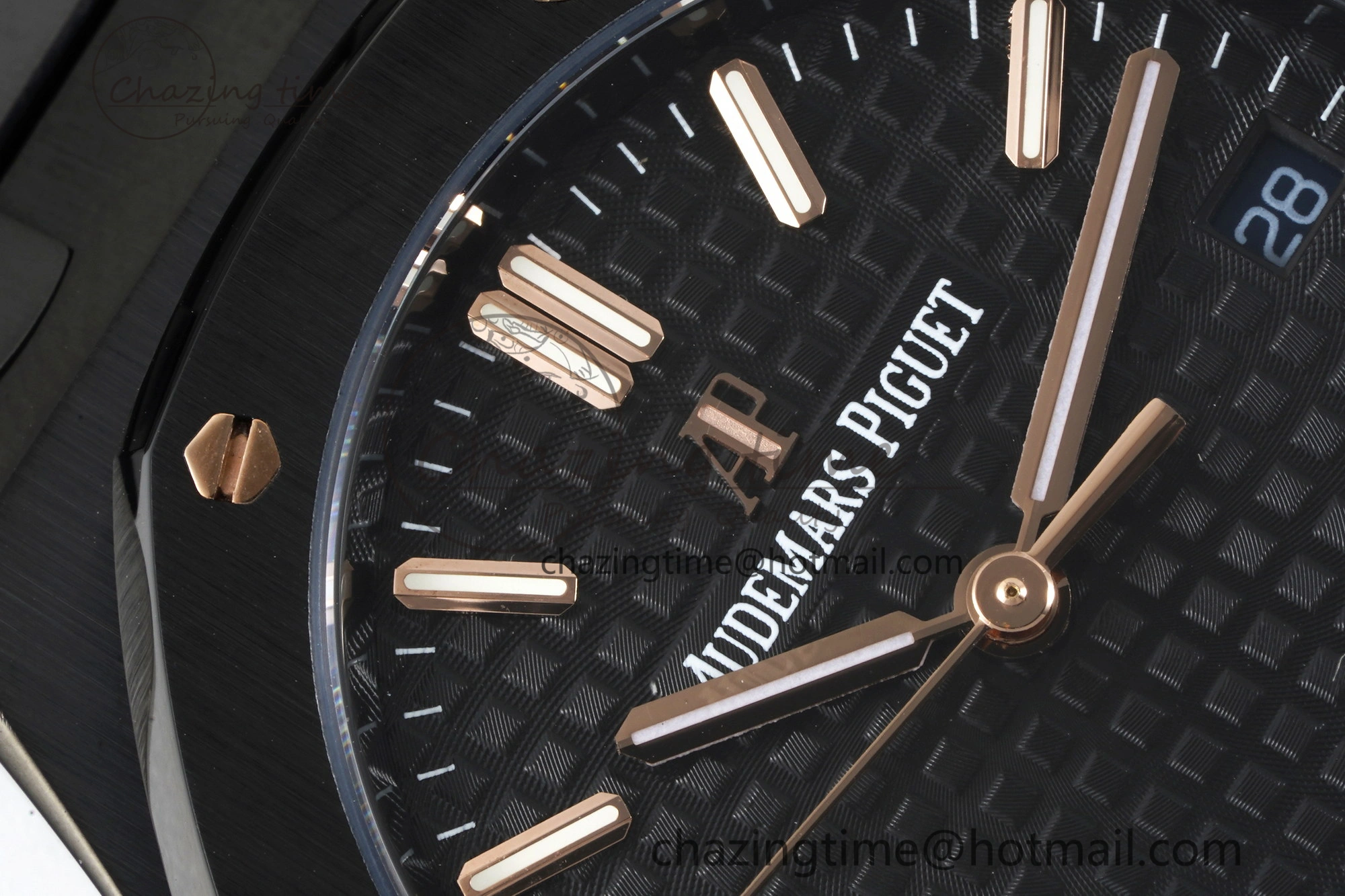 MIROTIME Royal Oak 34mm Black Ceramic BF Best Edition Black Dial on Black Ceramic Bracelet A Reliable 10222