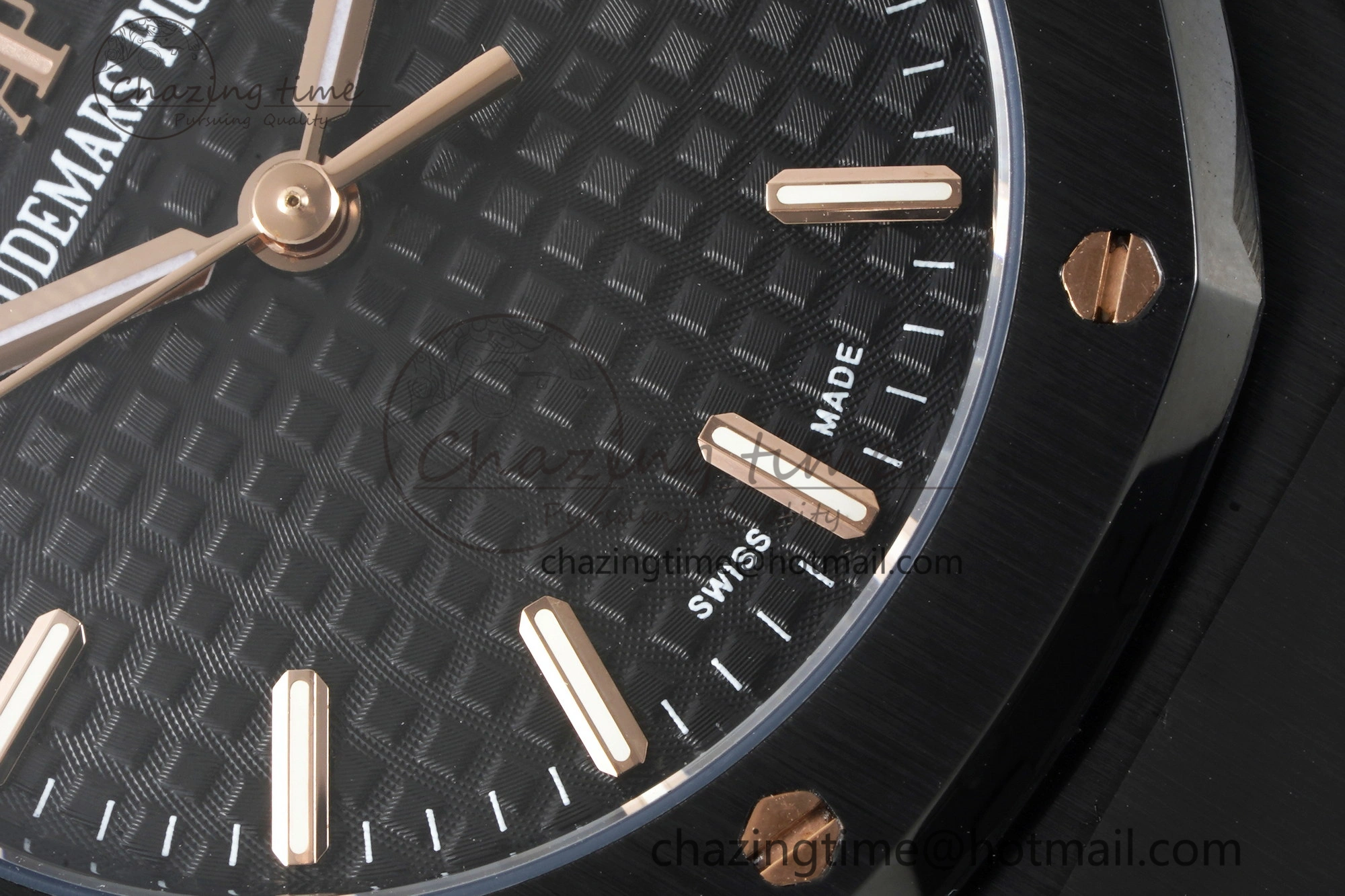 MIROTIME Royal Oak 34mm Black Ceramic BF Best Edition Black Dial on Black Ceramic Bracelet A Reliable 10222