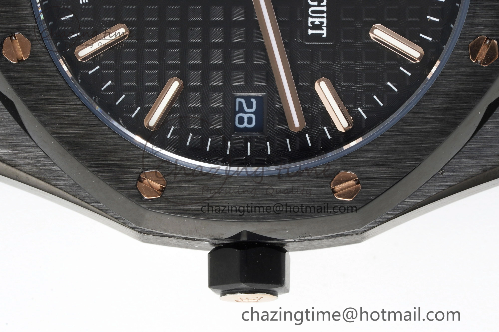 MIROTIME Royal Oak 34mm Black Ceramic BF Best Edition Black Dial on Black Ceramic Bracelet A Reliable 10222