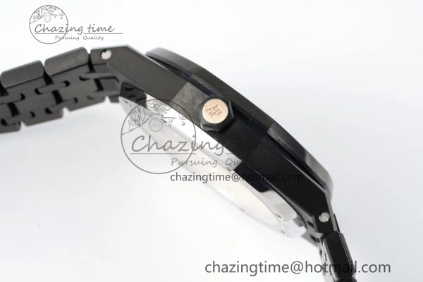 MIROTIME Royal Oak 34mm Black Ceramic BF Best Edition Black Dial on Black Ceramic Bracelet A Reliable 10222