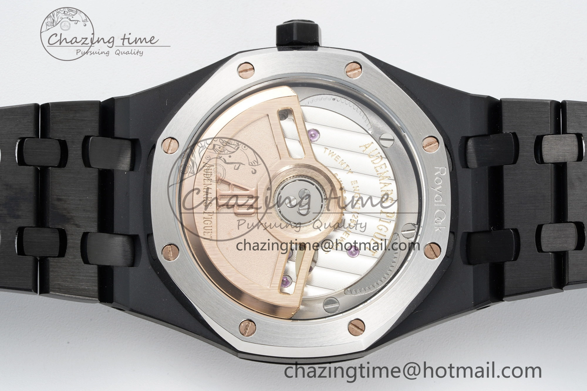 MIROTIME Royal Oak 34mm Black Ceramic BF Best Edition Black Dial on Black Ceramic Bracelet A Reliable 10222