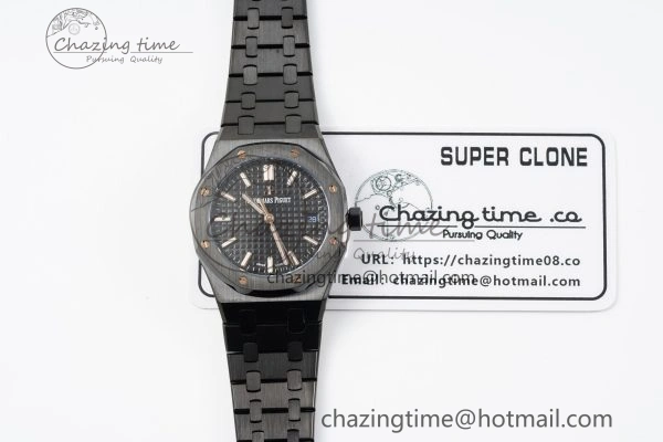 MIROTIME Royal Oak 34mm Black Ceramic BF Best Edition Black Dial on Black Ceramic Bracelet A Reliable 10222