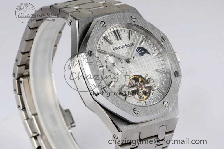 MIROTIME Royal Oak Fake Tourbillon SS ABF White Dial on SS Bracelet A23J (Erotic) UrbanChic 4763
