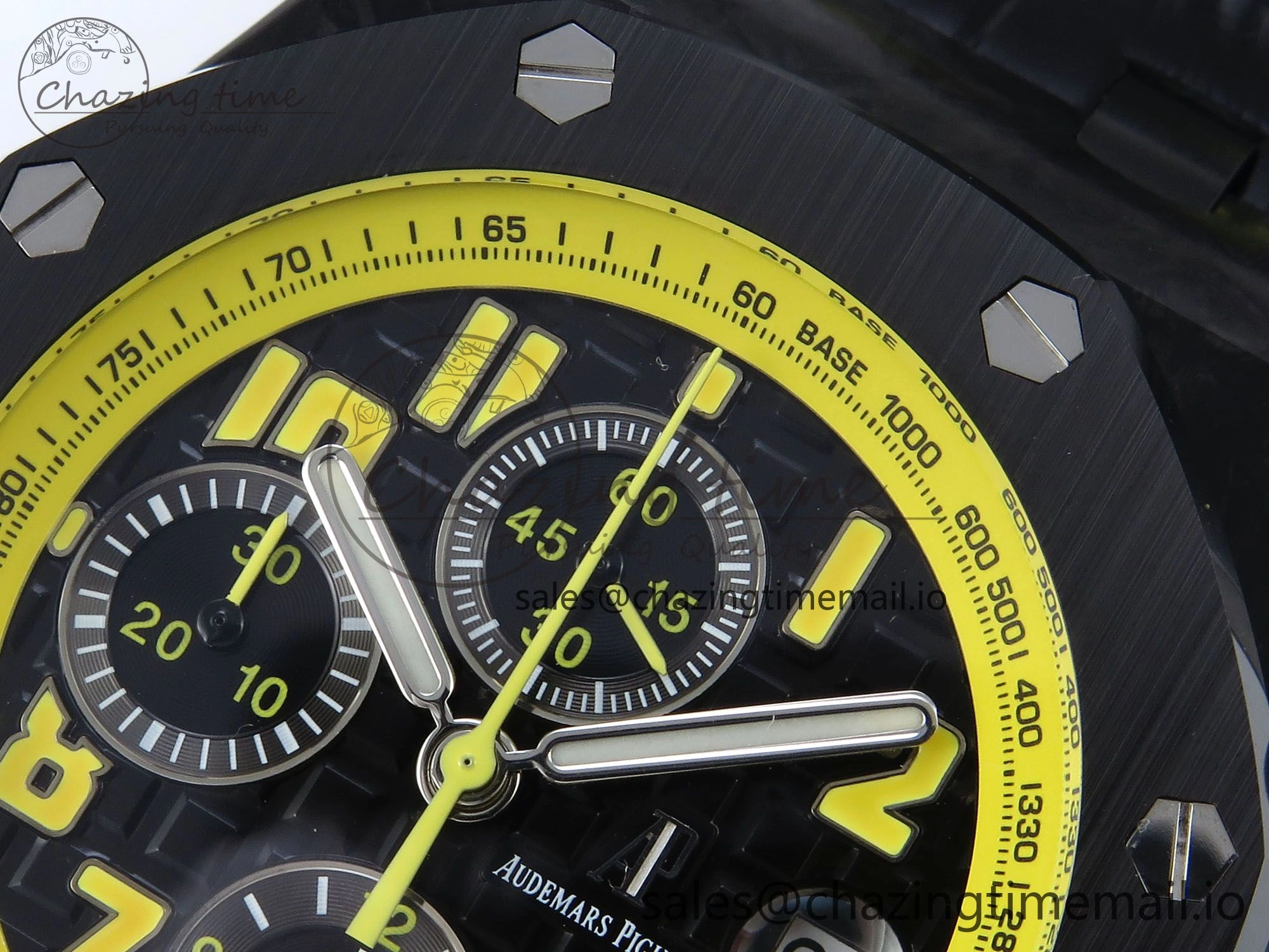 MIROTIME Royal Oak Offshore ‘Bumble Bee’ TKF Best Edition on Black Leather Strap A FastDry 4356