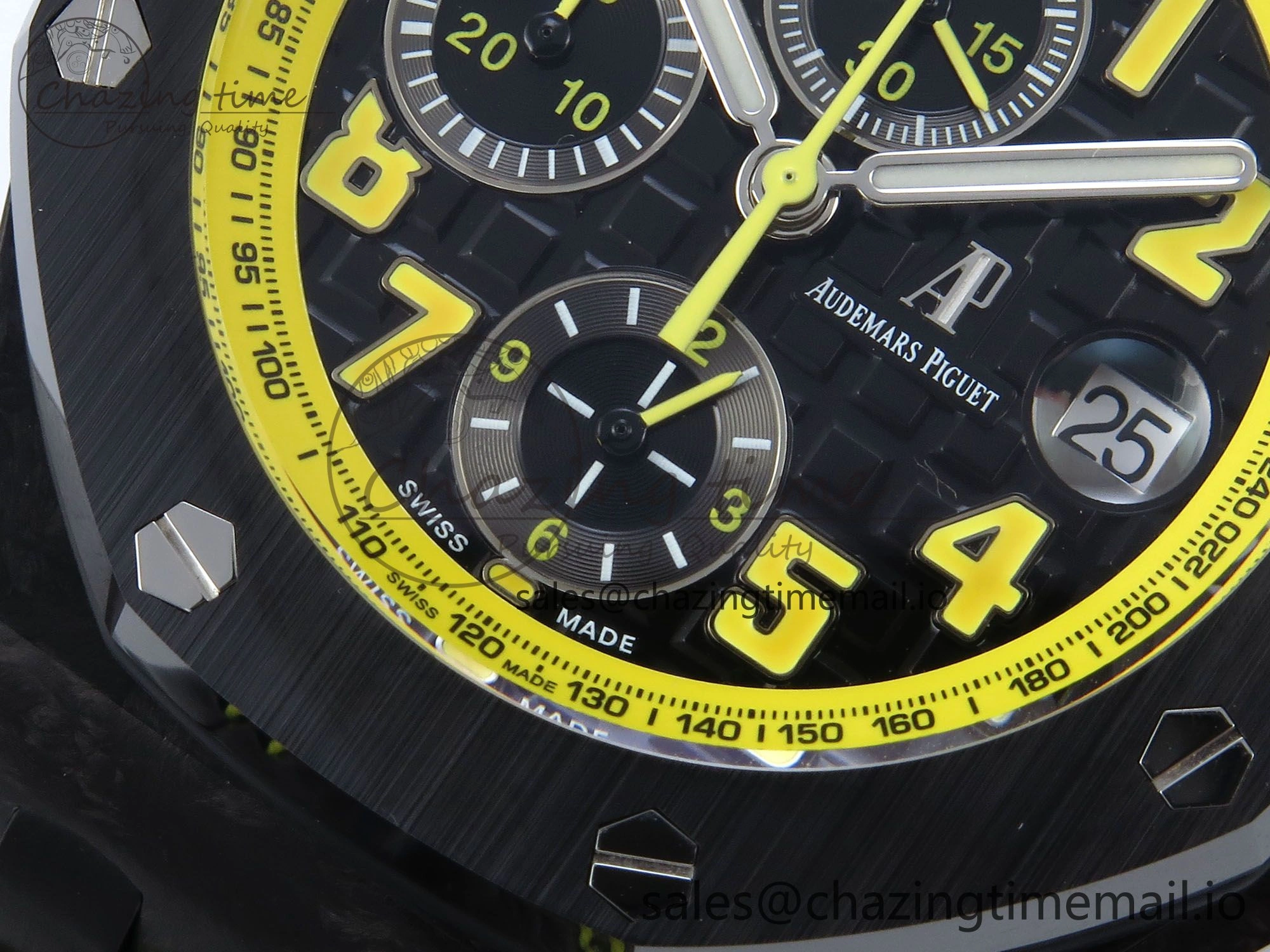 MIROTIME Royal Oak Offshore ‘Bumble Bee’ TKF Best Edition on Black Leather Strap A FastDry 4356