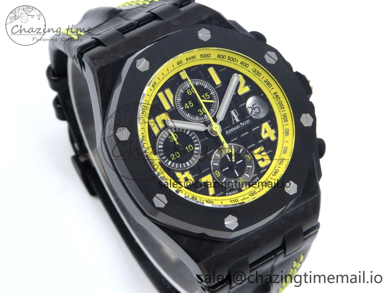 MIROTIME Royal Oak Offshore ‘Bumble Bee’ TKF Best Edition on Black Leather Strap A FastDry 4356