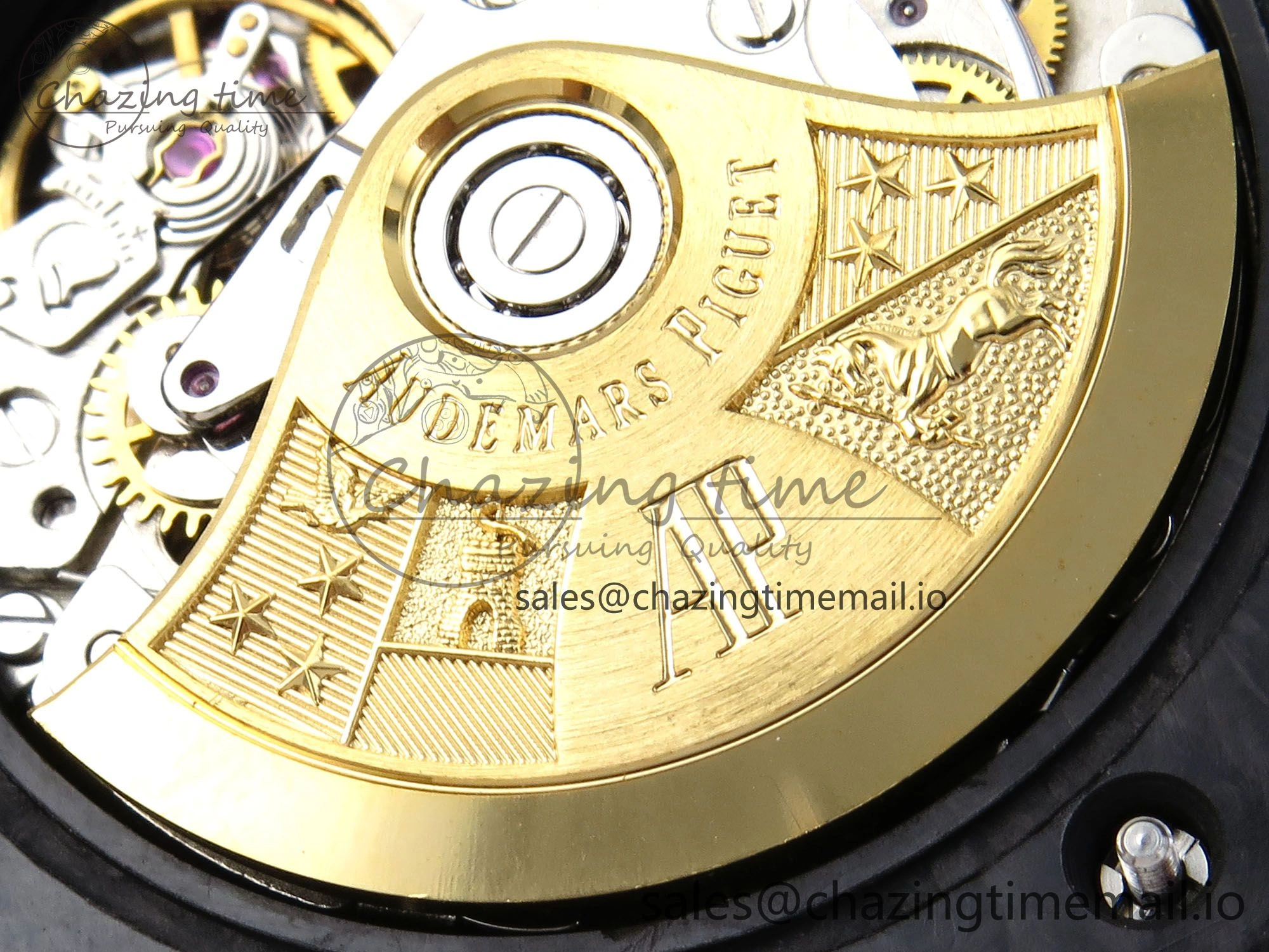 MIROTIME Royal Oak Offshore ‘Bumble Bee’ TKF Best Edition on Black Leather Strap A FastDry 4356