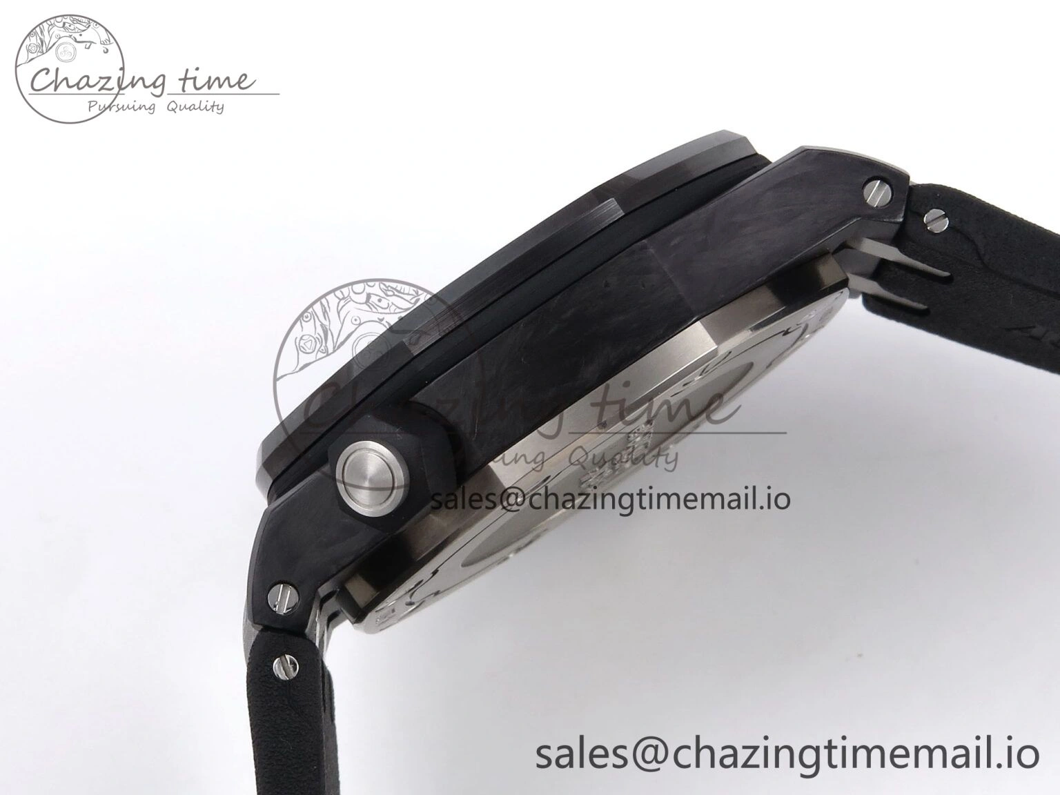 MIROTIME ModernLook Royal Oak Offshore Diver 15706 Forged Carbon IPF Best Edition on Rubber Strap MIYOTA 4394