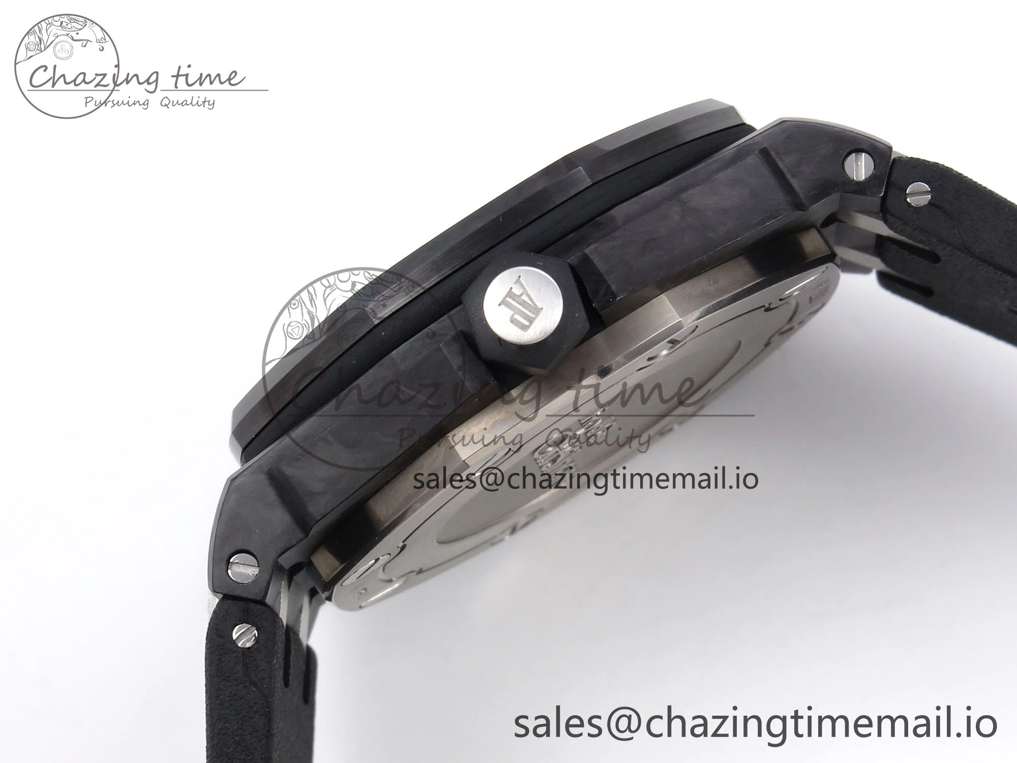 MIROTIME ModernLook Royal Oak Offshore Diver 15706 Forged Carbon IPF Best Edition on Rubber Strap MIYOTA 4394