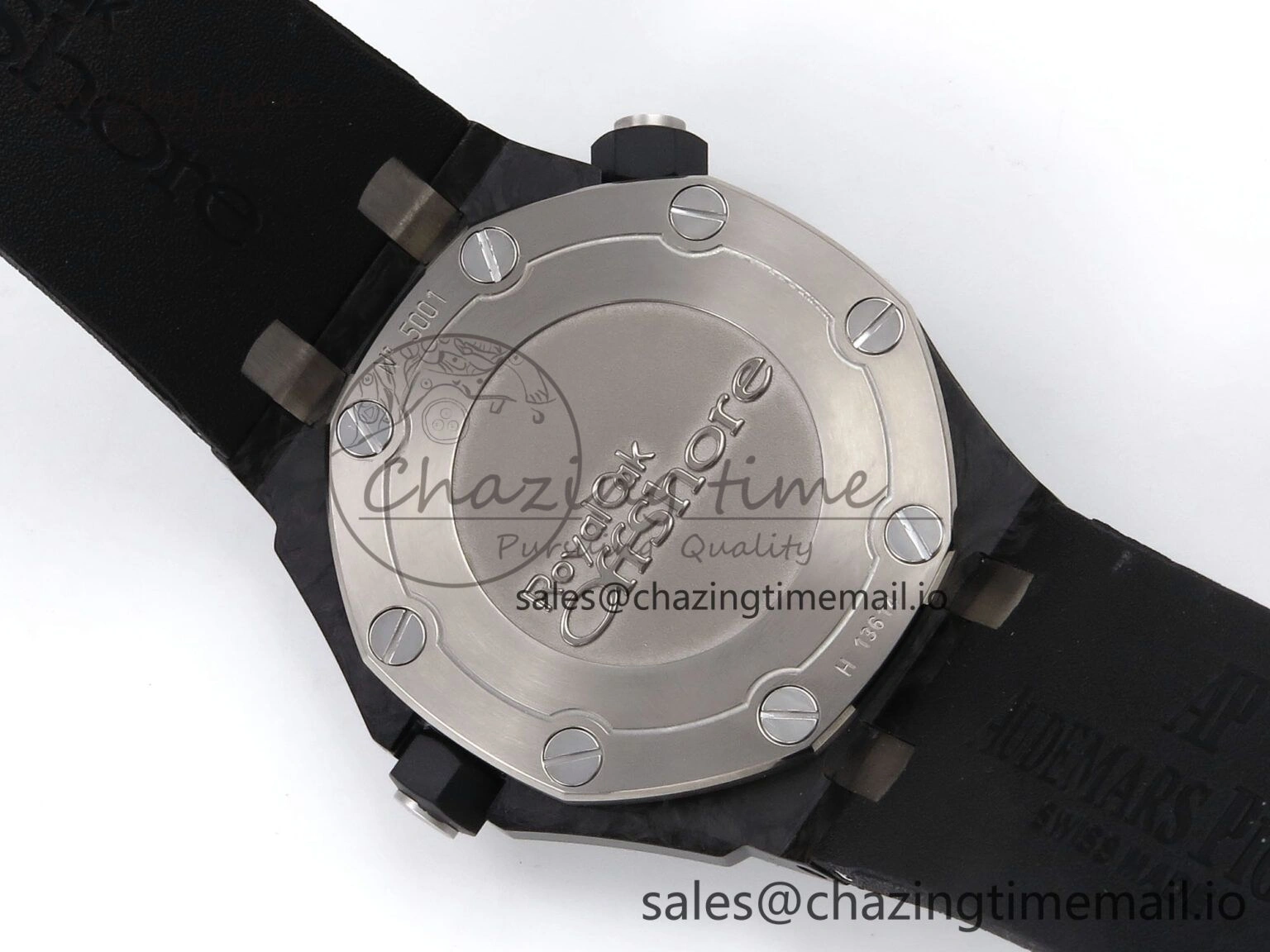 MIROTIME ModernLook Royal Oak Offshore Diver 15706 Forged Carbon IPF Best Edition on Rubber Strap MIYOTA 4394