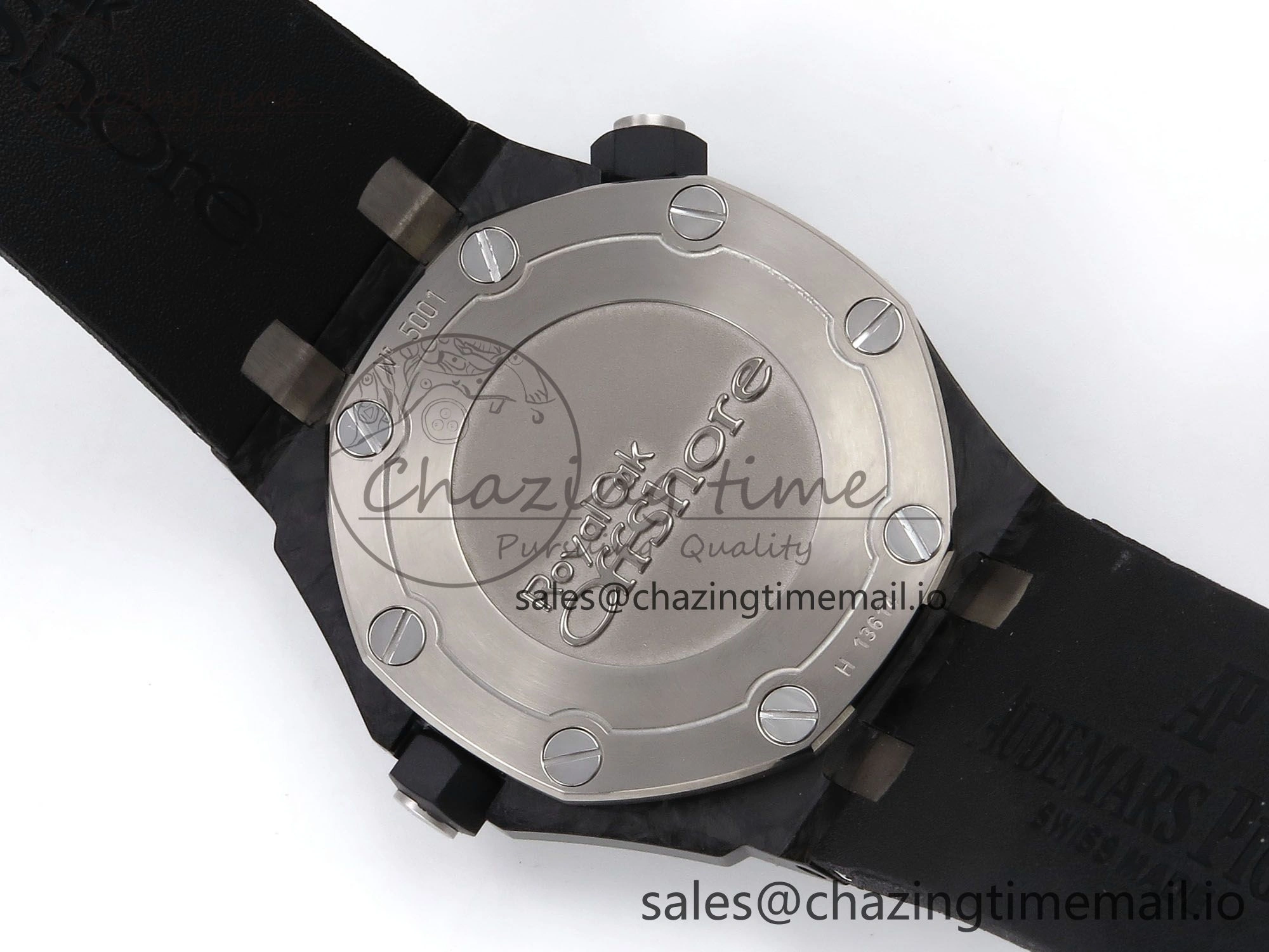 MIROTIME ModernLook Royal Oak Offshore Diver 15706 Forged Carbon IPF Best Edition on Rubber Strap MIYOTA 4394