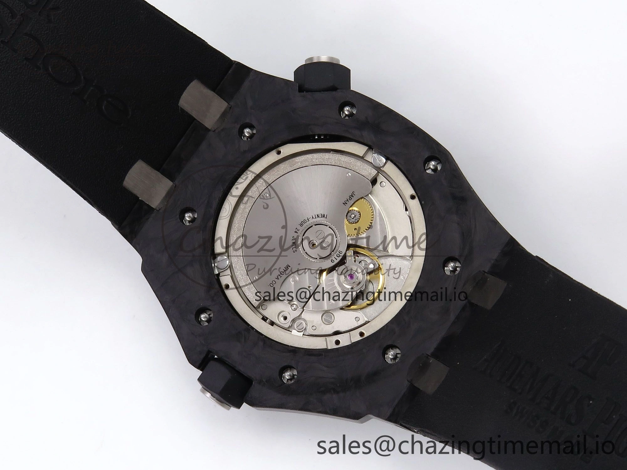 MIROTIME ModernLook Royal Oak Offshore Diver 15706 Forged Carbon IPF Best Edition on Rubber Strap MIYOTA 4394