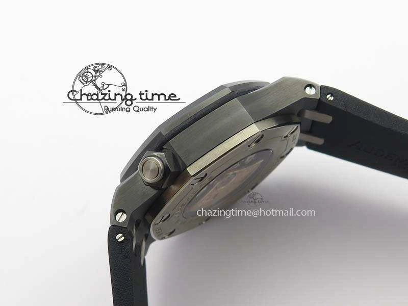 MIROTIME Royal Oak Offshore Diver 15707 Real Ceramic BP-Maker On Rubber Strap A Compact 5040