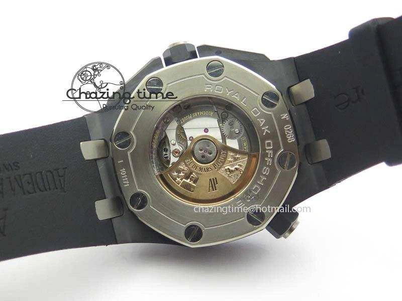 MIROTIME Royal Oak Offshore Diver 15707 Real Ceramic BP-Maker On Rubber Strap A Compact 5040