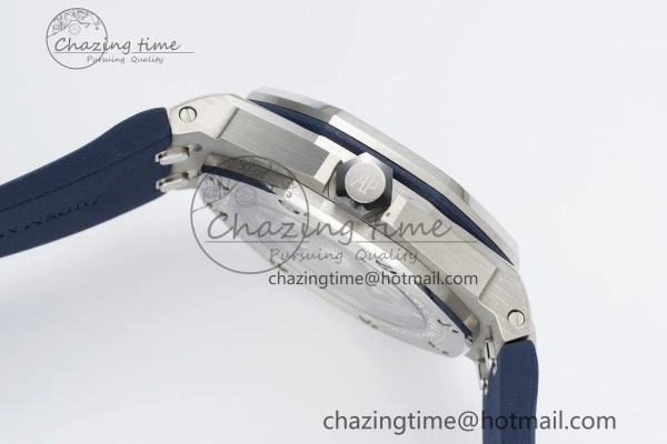 MIROTIME SunProtective Royal Oak Offshore Diver 15720 IPF Best Edition Blue Dial on Blue Rubber Strap A 4706