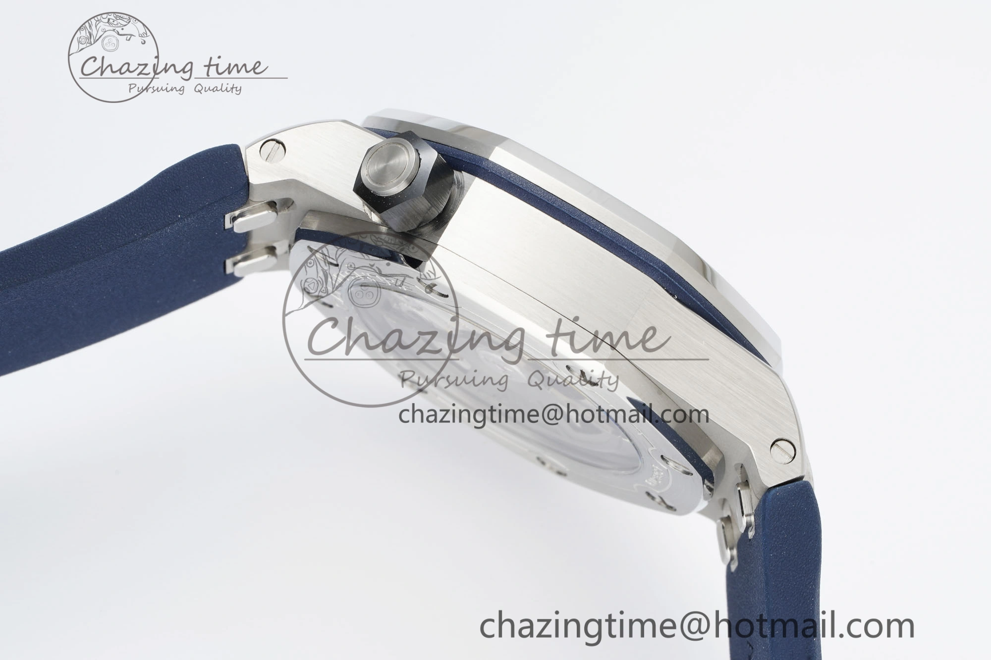 MIROTIME SunProtective Royal Oak Offshore Diver 15720 IPF Best Edition Blue Dial on Blue Rubber Strap A 4706