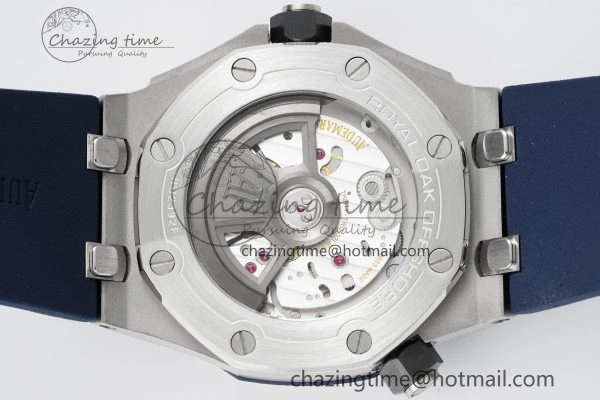 MIROTIME SunProtective Royal Oak Offshore Diver 15720 IPF Best Edition Blue Dial on Blue Rubber Strap A 4706