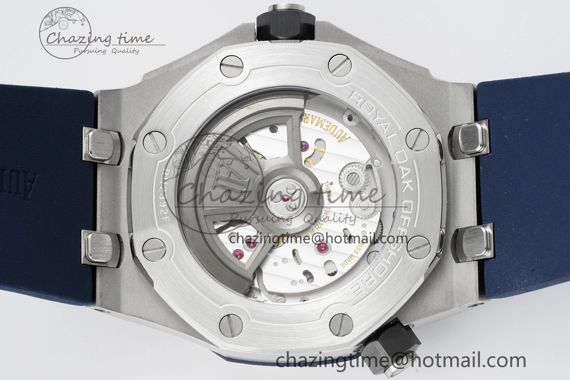 MIROTIME SunProtective Royal Oak Offshore Diver 15720 IPF Best Edition Blue Dial on Blue Rubber Strap A 4706