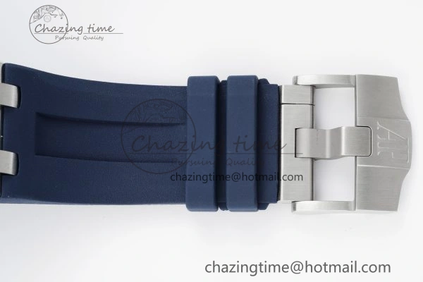 MIROTIME SunProtective Royal Oak Offshore Diver 15720 IPF Best Edition Blue Dial on Blue Rubber Strap A 4706