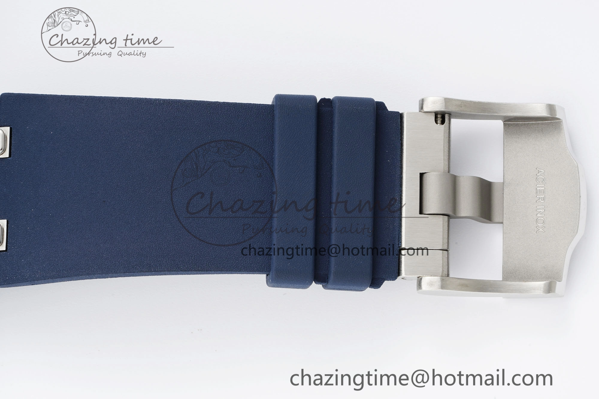 MIROTIME SunProtective Royal Oak Offshore Diver 15720 IPF Best Edition Blue Dial on Blue Rubber Strap A 4706